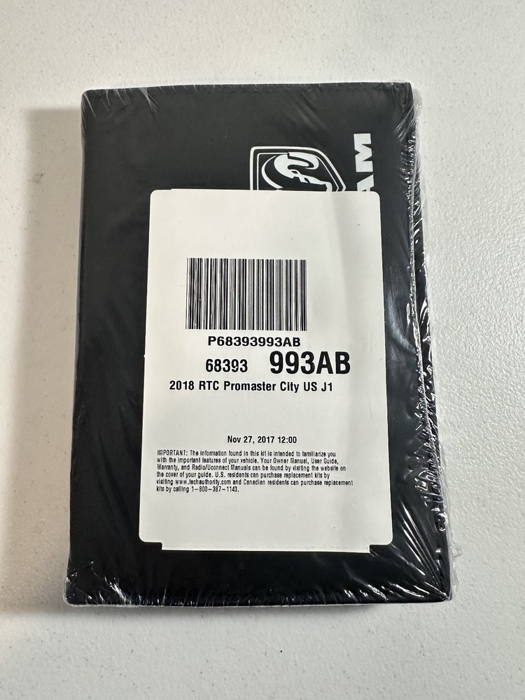 2018 RAM Promaster Owner's Manuals Set