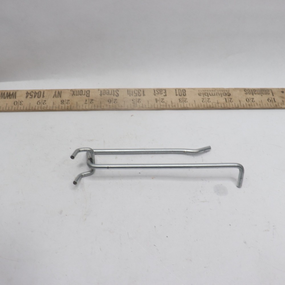 Metal Peg Hook Silver 4"
