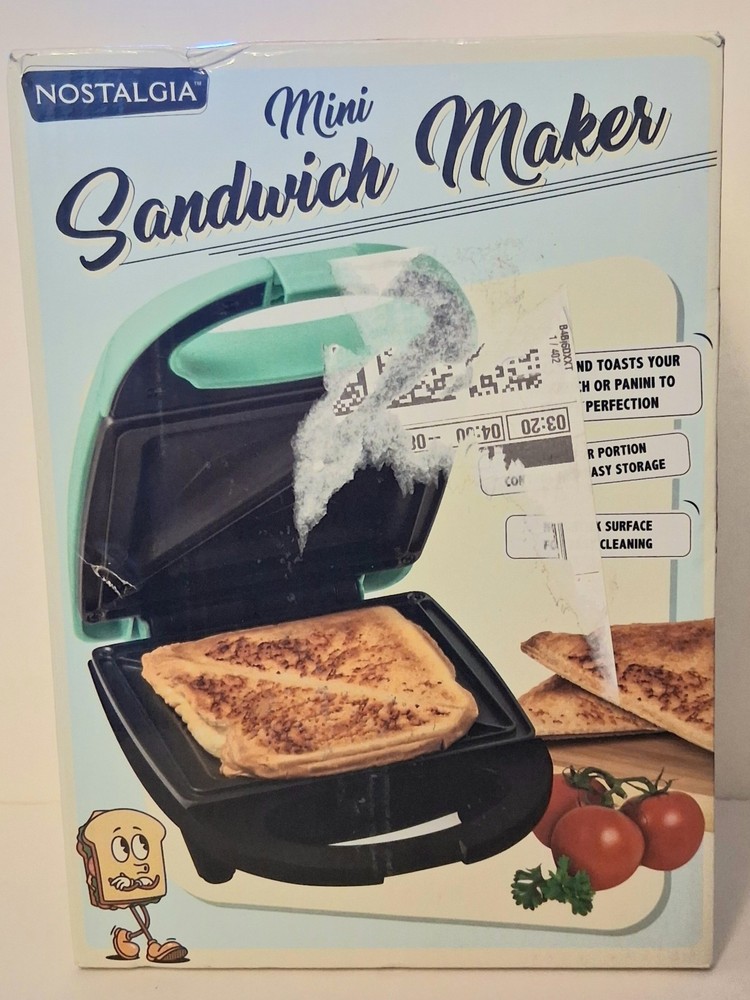 Nostalgia Mini Sandwich Maker. BNIB!