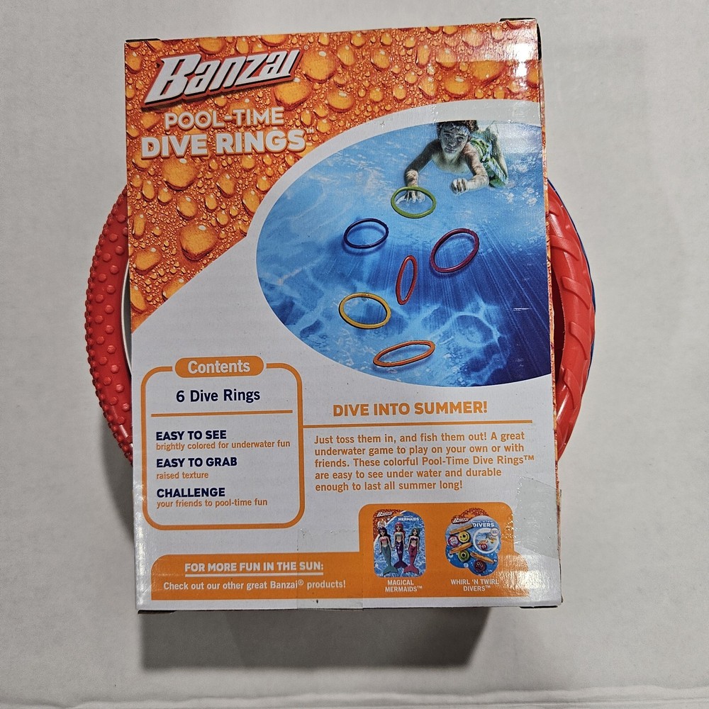 Banzai Dive Ring Set 6-Piece Ages 3+