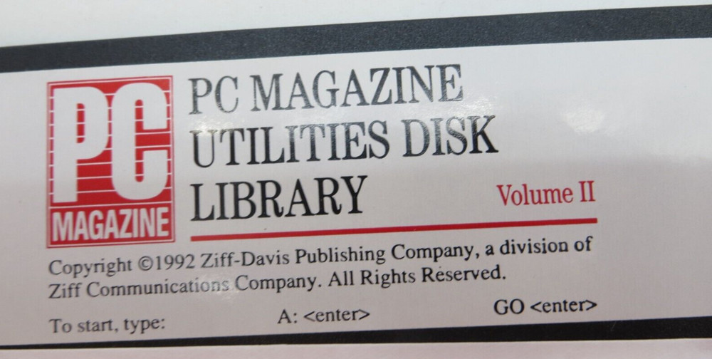 PC Magazine Utilities Disk Library 5.25" Floppy Disks 1992 computer discs vtg