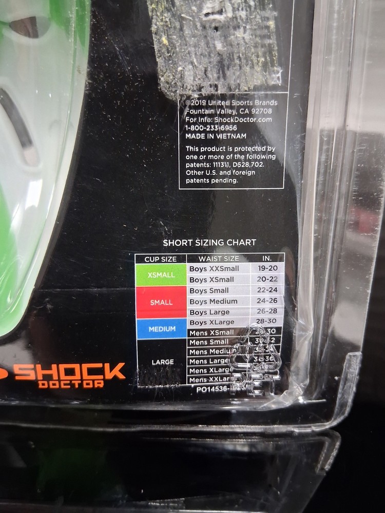 Shock Doctor Core Brief With Bioflex Cup. Size X Small Boys X 5