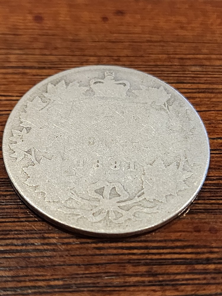 1881H Canada 50 Cents Silver Coin