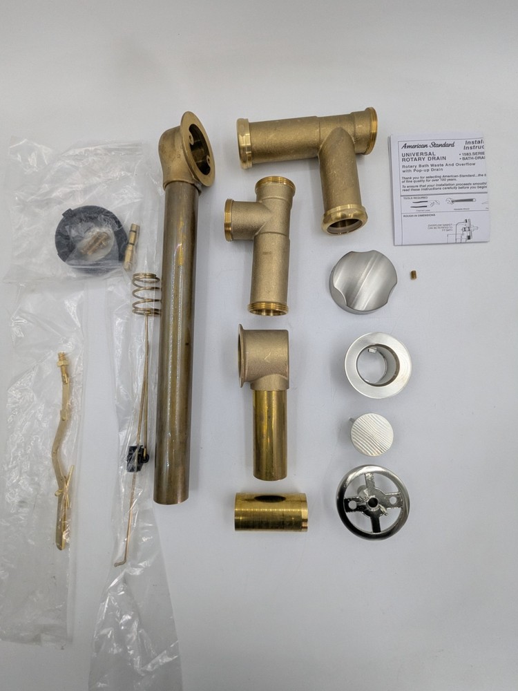 American Standard Universal Drain Minimum Depth: 14" Maximum Depth: 18-1/2"