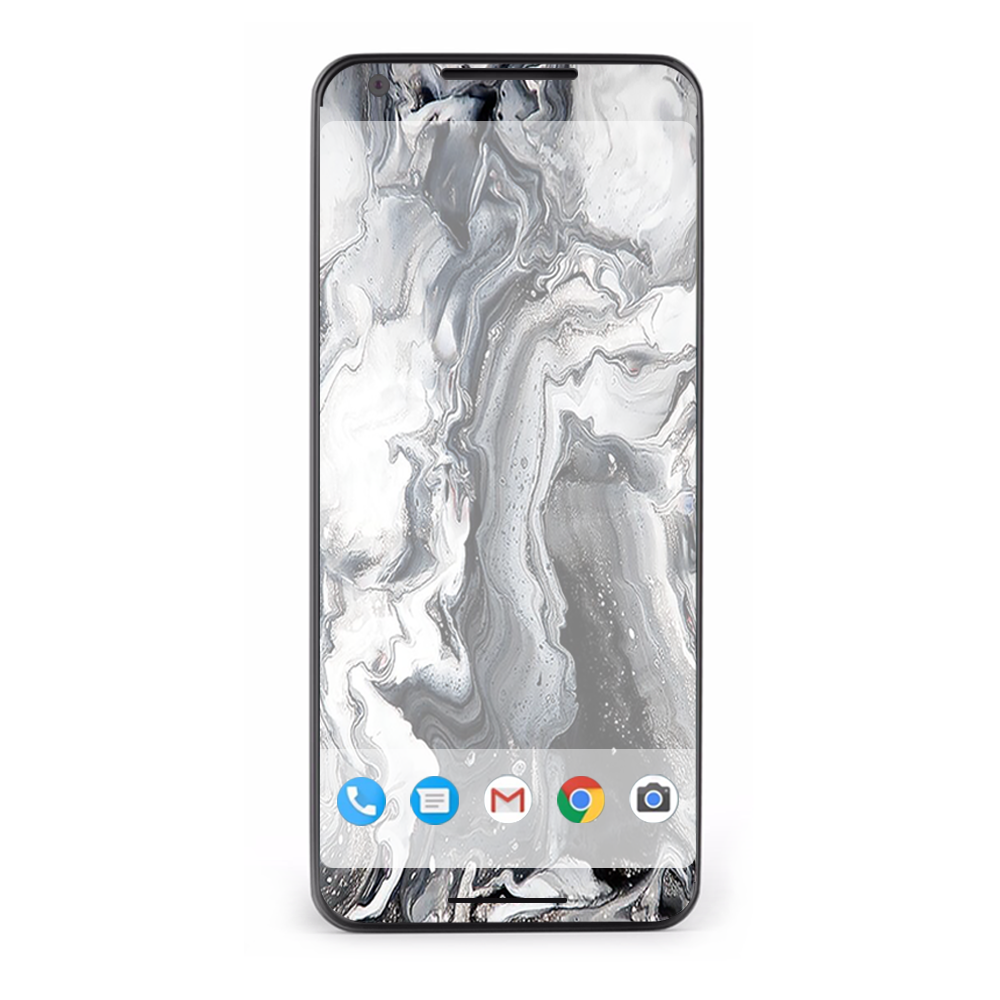 Google Pixel 2 Skins Decal Wrap Marble White Grey Swirl Beautiful