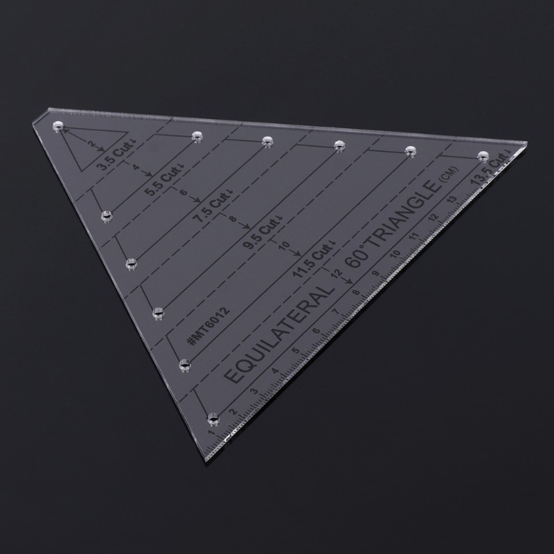 Equilateral for Triangle Sewing Ruler Drawing Drafting MeasureTemplate DIY Cloth