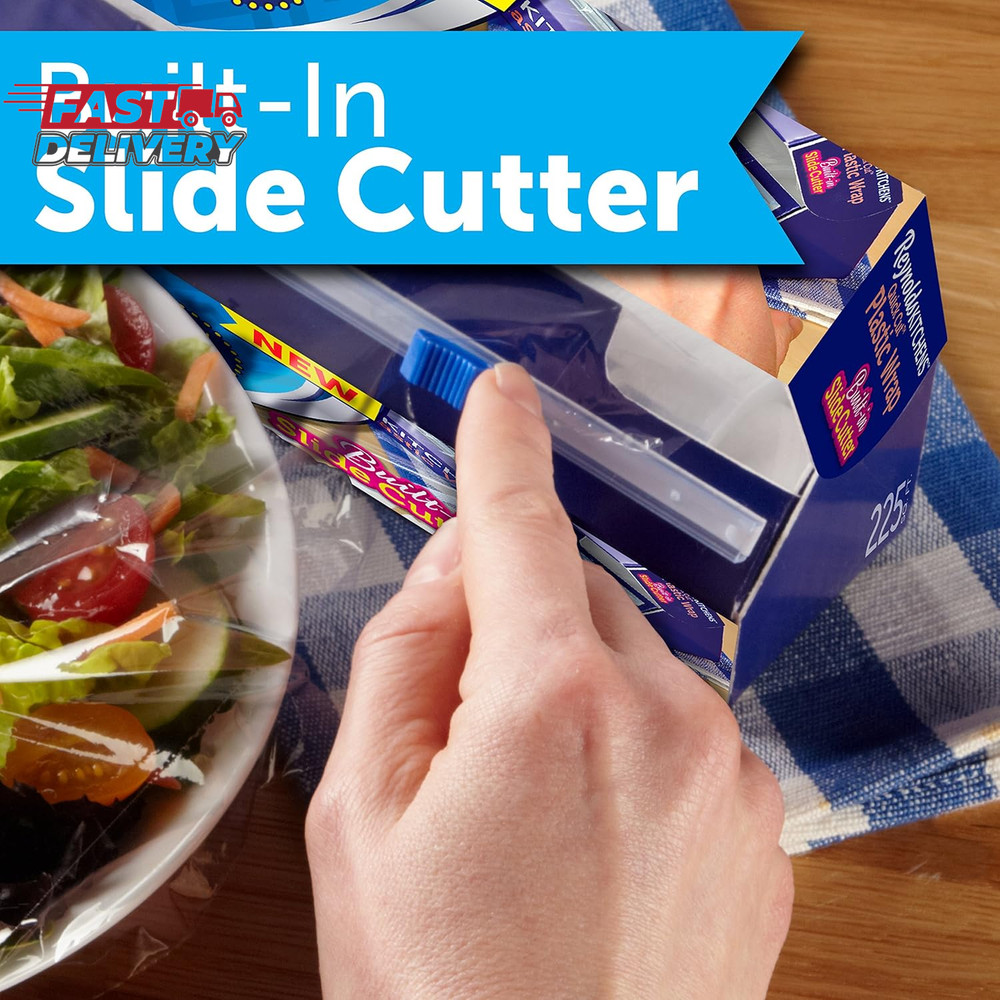 Reynolds Kitchens Quick Cut Plastic Wrap, 225 Square Feet