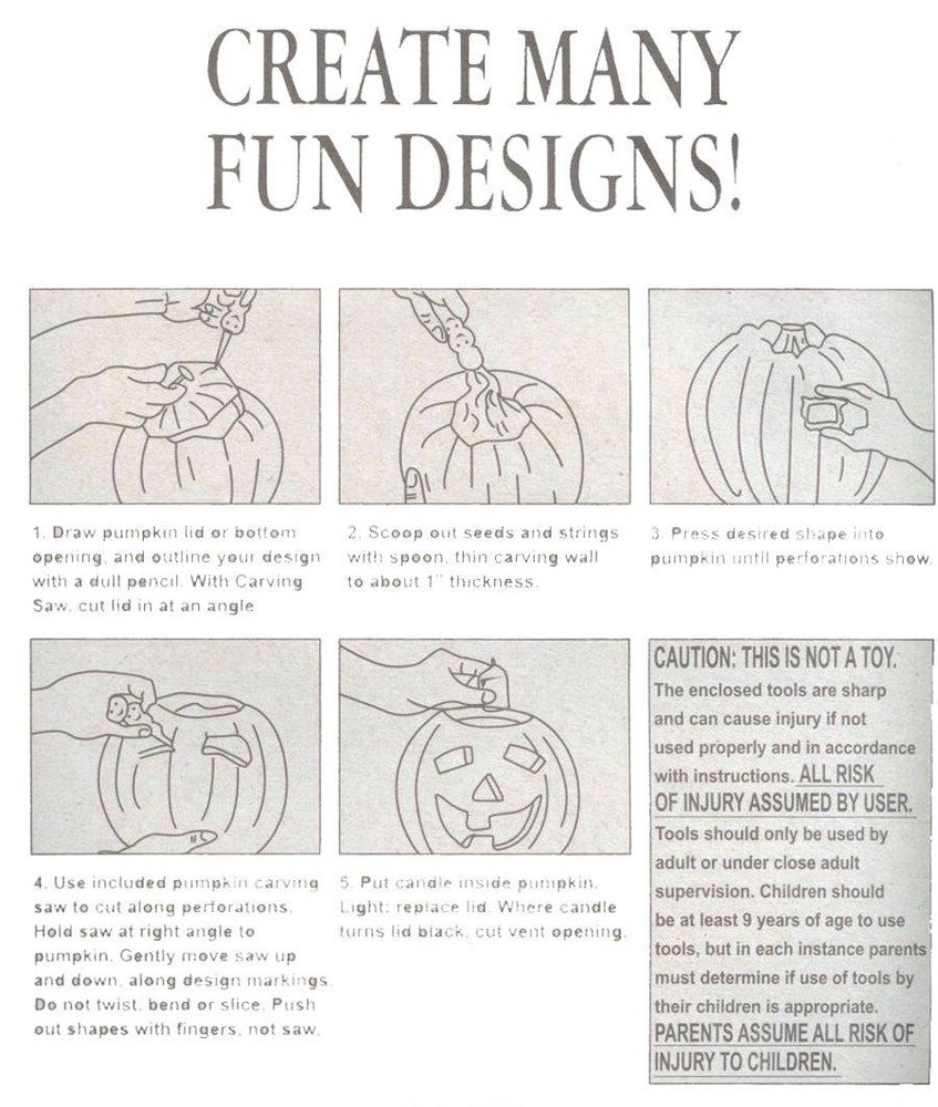 Halloween Pumpkin Carving Tool Set - 9 Pieces