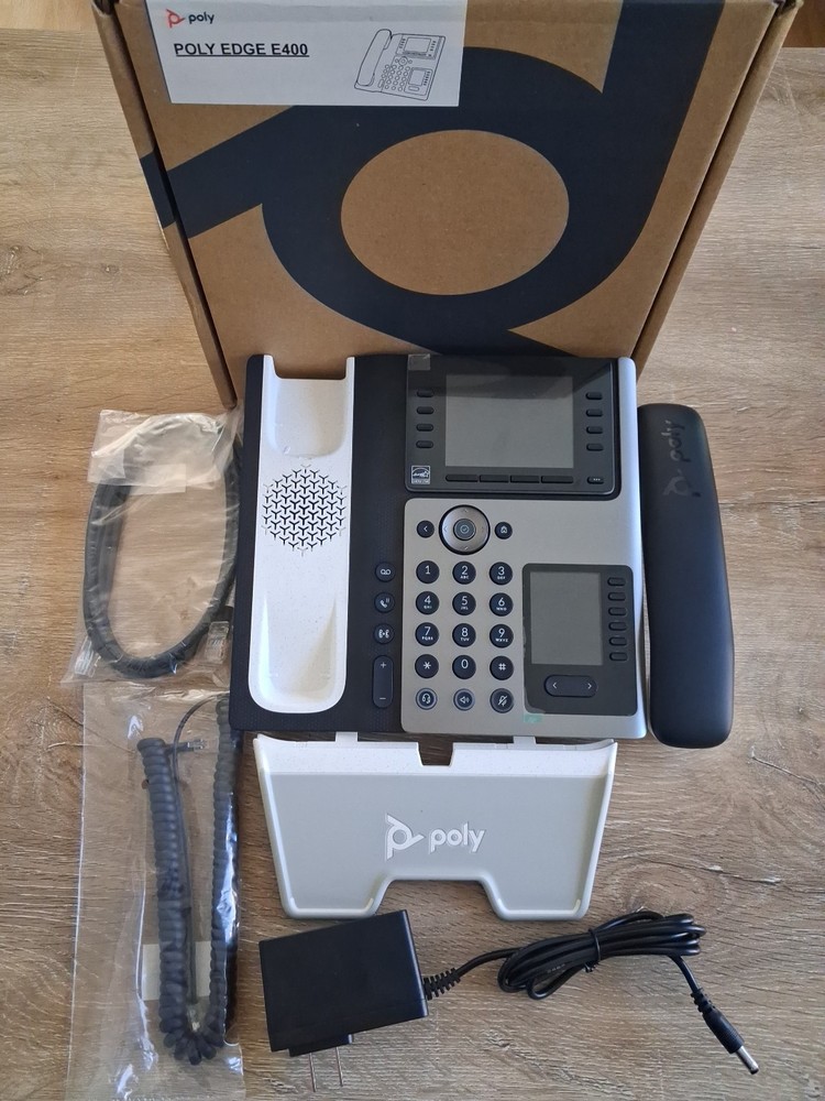 Poly Edge E400 VoIP Desk Phone For Businesses