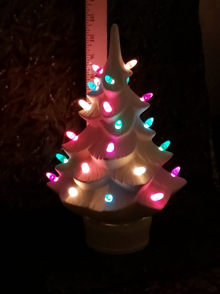 Ceramic Bisque~ Ready to Paint~ Christmas Tree ~ lighting included