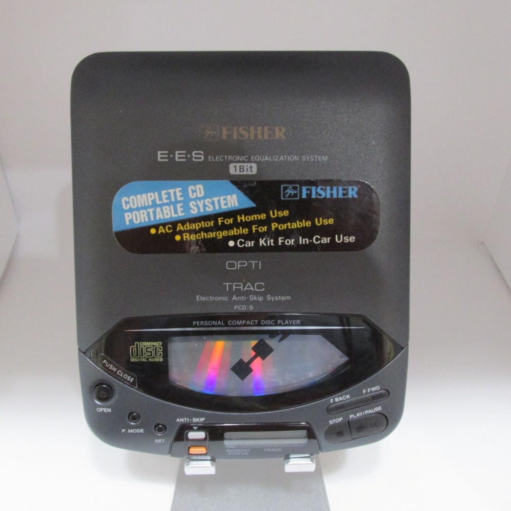 Fisher EES 1 Bit OPTI TRAC Personal CD player PCD-5- Tested