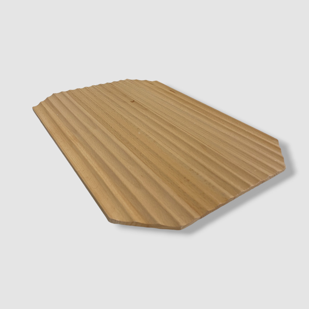 Hotel Collection Fluted Wood Serve Board