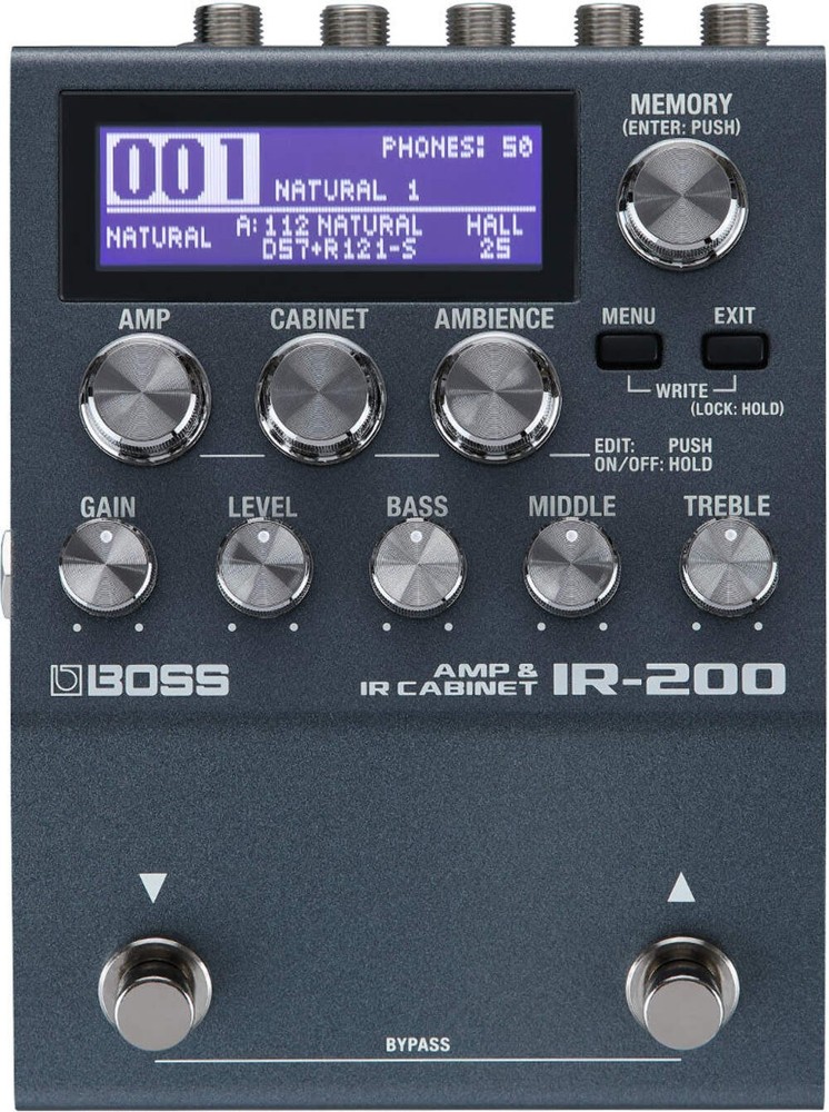 BOSS IR-200 Amp and Cabinet Simulator Processor Pedal