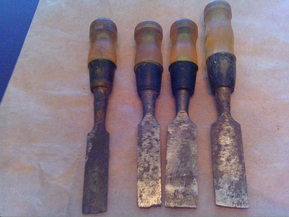 FOUR !! Stanley Chisels