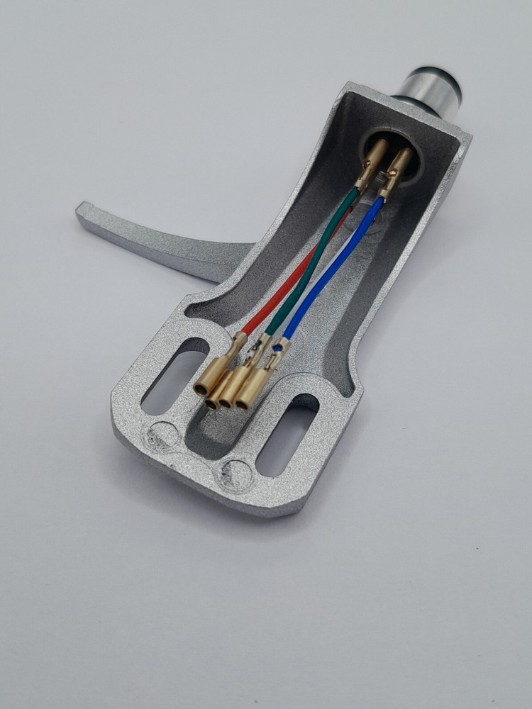 Silver Cartridge Turntable Headshell OFC Lead Wire! AUDIO TECHNICA TYPE.