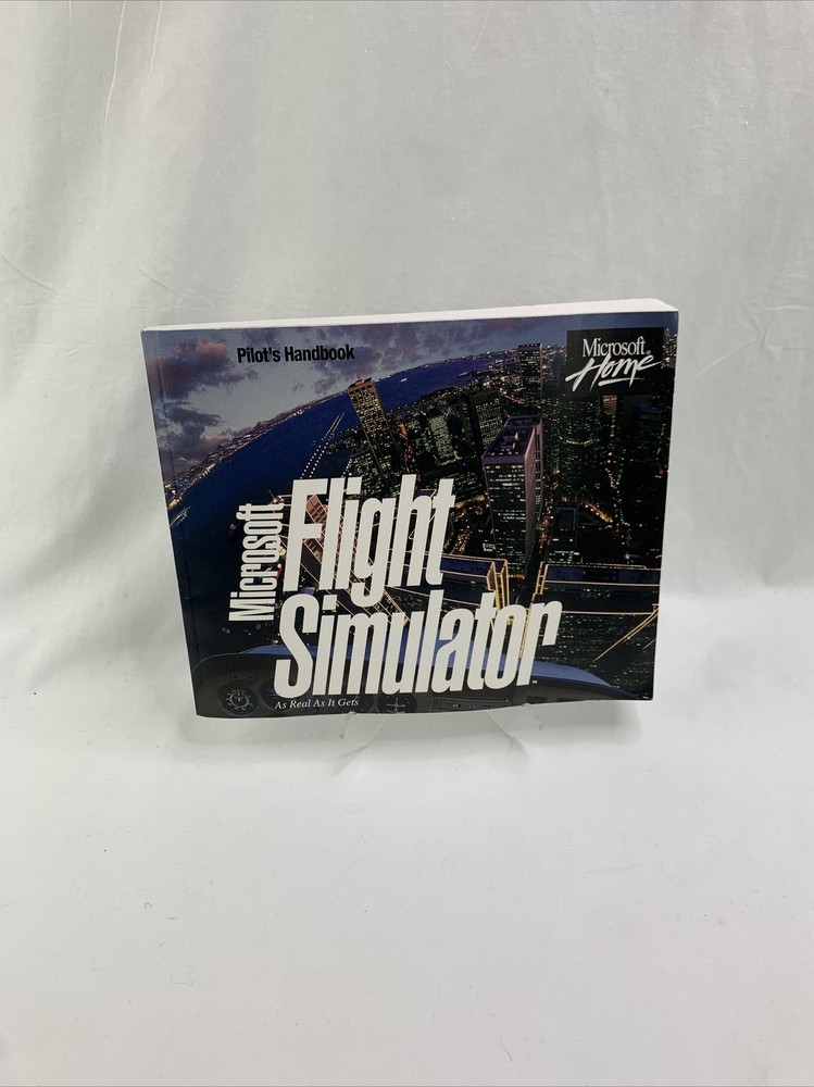 MICROSOFT FLIGHT SIMULATOR v. 5.0 1993 MS-DOS Pilots HANDBOOK manual book