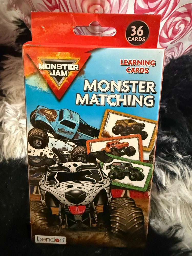 Monster Jam learning memory card! Perfect gift! Only 2 available!
