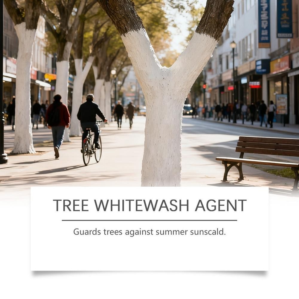Long-Lasting Tree Whitewash Agent, Tree Trunk Paint, 300g White Whitewash YDZ