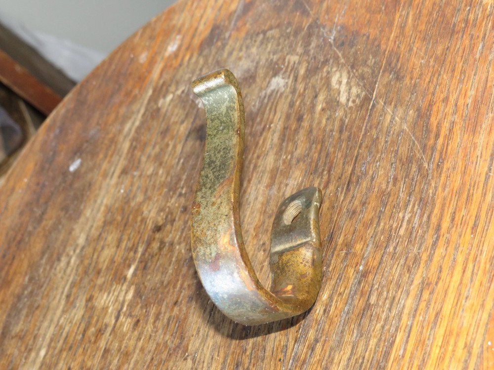 Antique Cast Iron "U" Shaped Hook, 3 Inches Tall