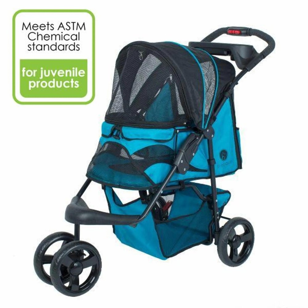 Durable Pet Stroller- Blue Petique Stroller for Dogs & Cats