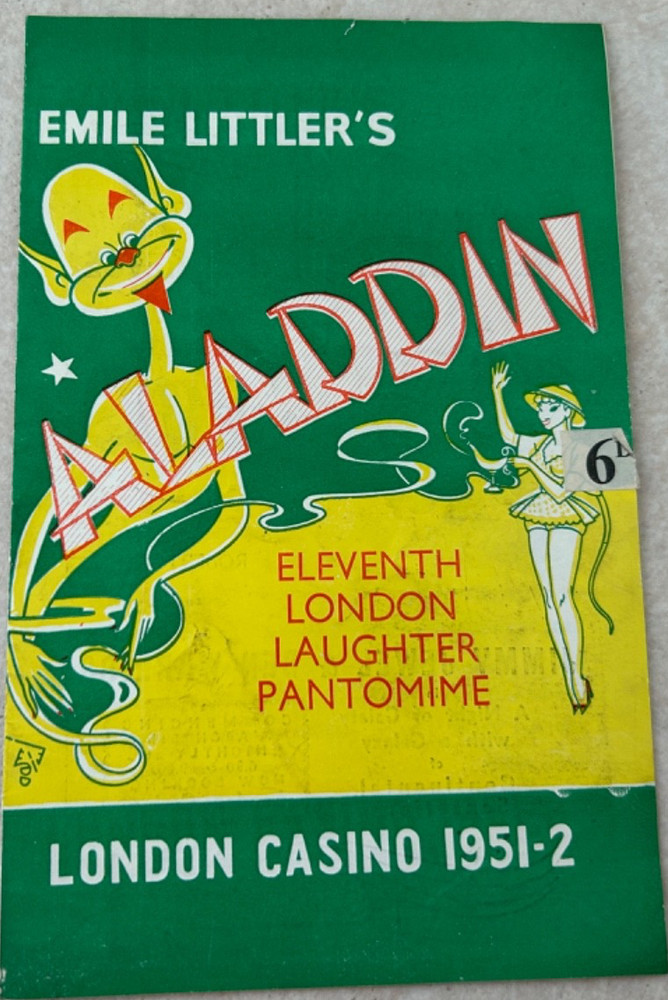 VINTAGE 5 ASSORT EMILE LITTLERS PANTOMIME + SHOWS - PROGRAMMES (A)