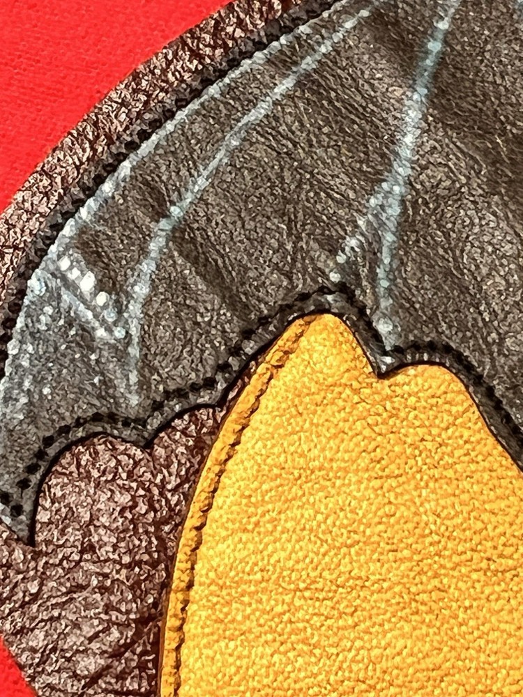WWII "VF(N) -90" ("Bats") USN Night Fighter LEATHER JACKET PATCH, Multi-layer