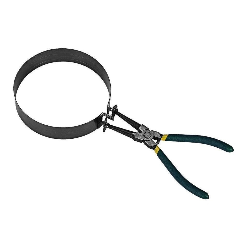 Motorcycle Piston Ring Compressor Cylinder Installer Tool Kit with Plier&14 Band