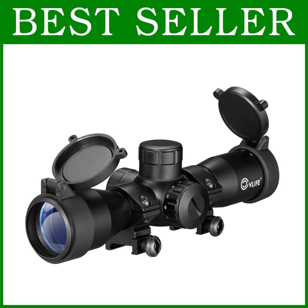 Red Green Illuminated Crossbow Scope Circles Rangefinder
