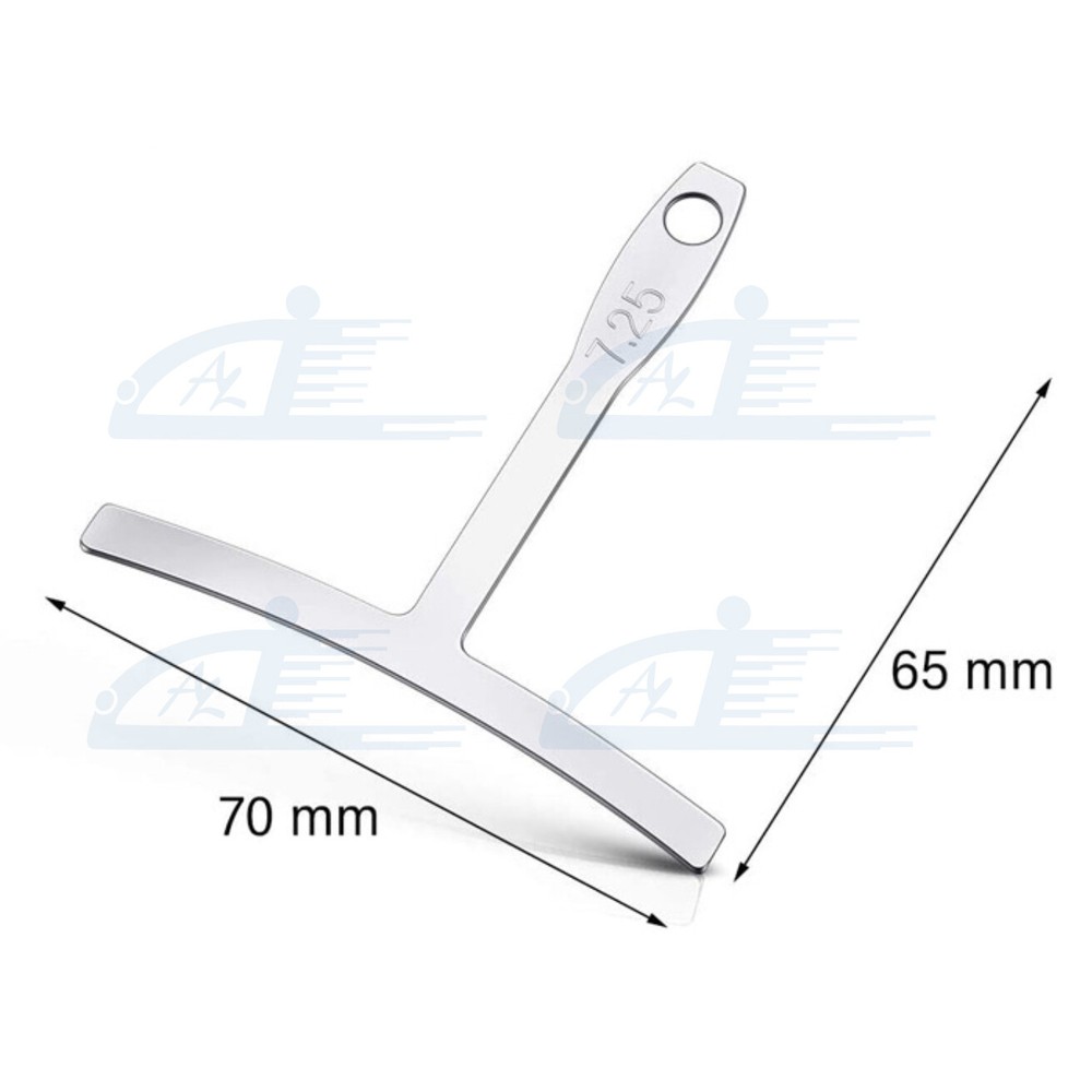 Guitar Neck Notched Straight Edge Understring Radius Gauge String Action Ruler