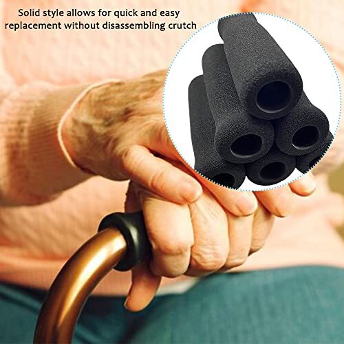 Quad Walking Cane Grip Replacement for Elderly & Disabled Patient Foam Handle