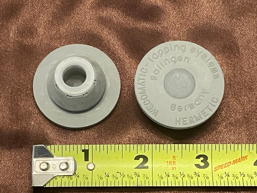 Replacement 2pc Wecomatic Tapping System Grey Rubber Hermetic Bung for  Mini-Keg