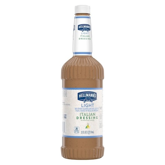 Hellmann s Classics Light Italian Salad Bar Dressing Bottle, 32 Ounce, 6 Per