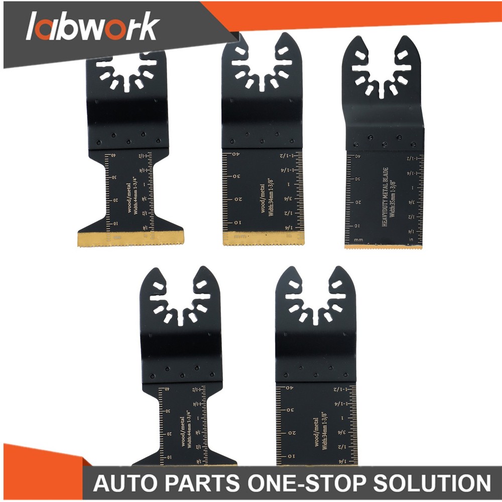 Labwork 23 Pcs Titanium & Carbide Oscillating Saw Blades Multitool Blades Kit