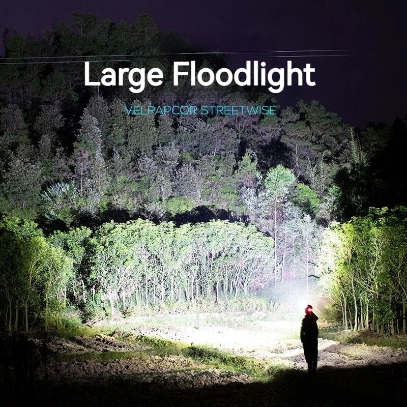 250000LM Headlight LED P100 Headlamp USB Rechargeable Zoomable Head Flashlight