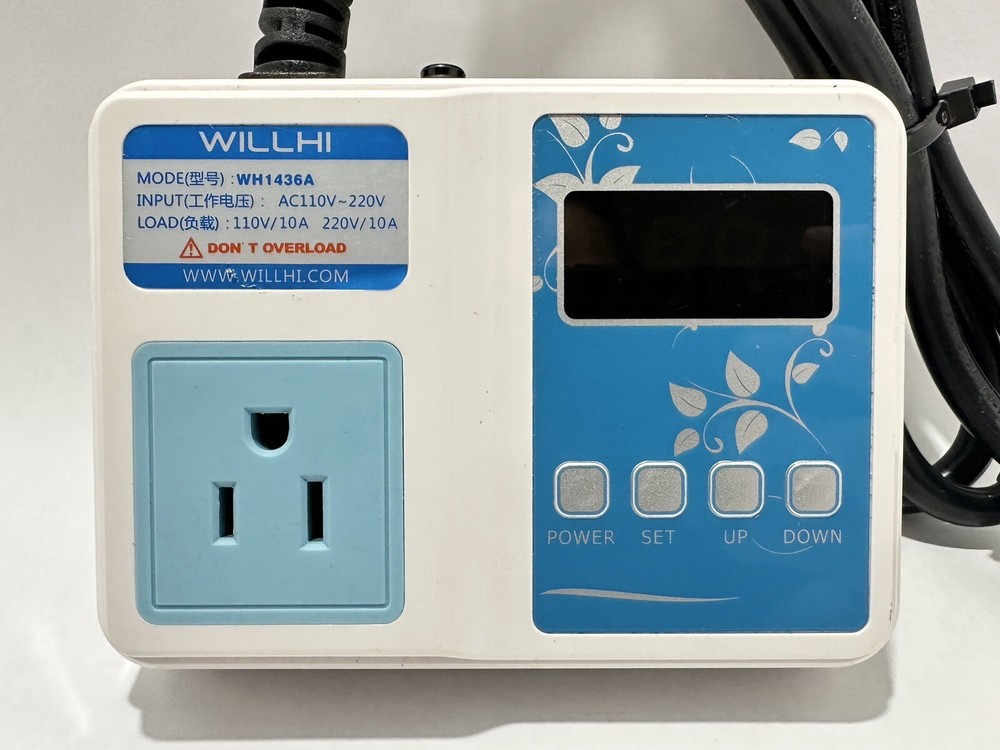 WILLHI WH1436A 110V Digital Temperature Controller - NO PROBES