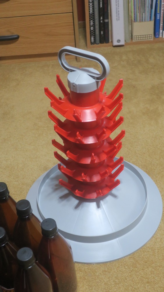 Ferrari Group 45 bottle POSTI drying rack tree with handle & 14 740ml bottles