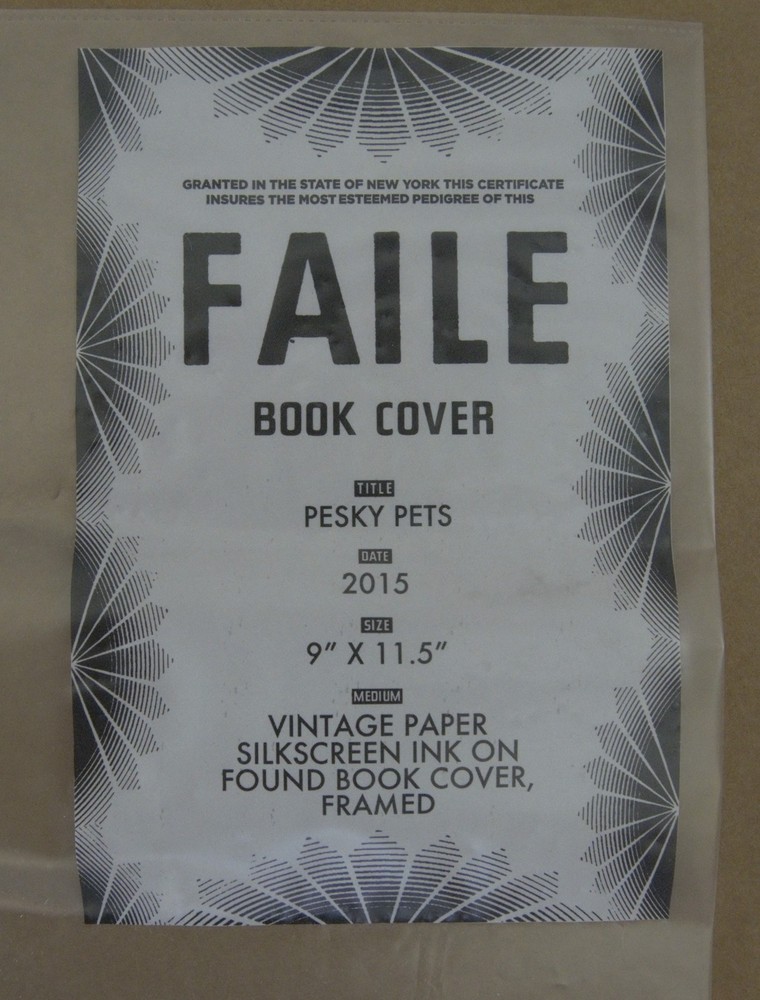 2015 "Pesky Pets" Faile Original Book Cover