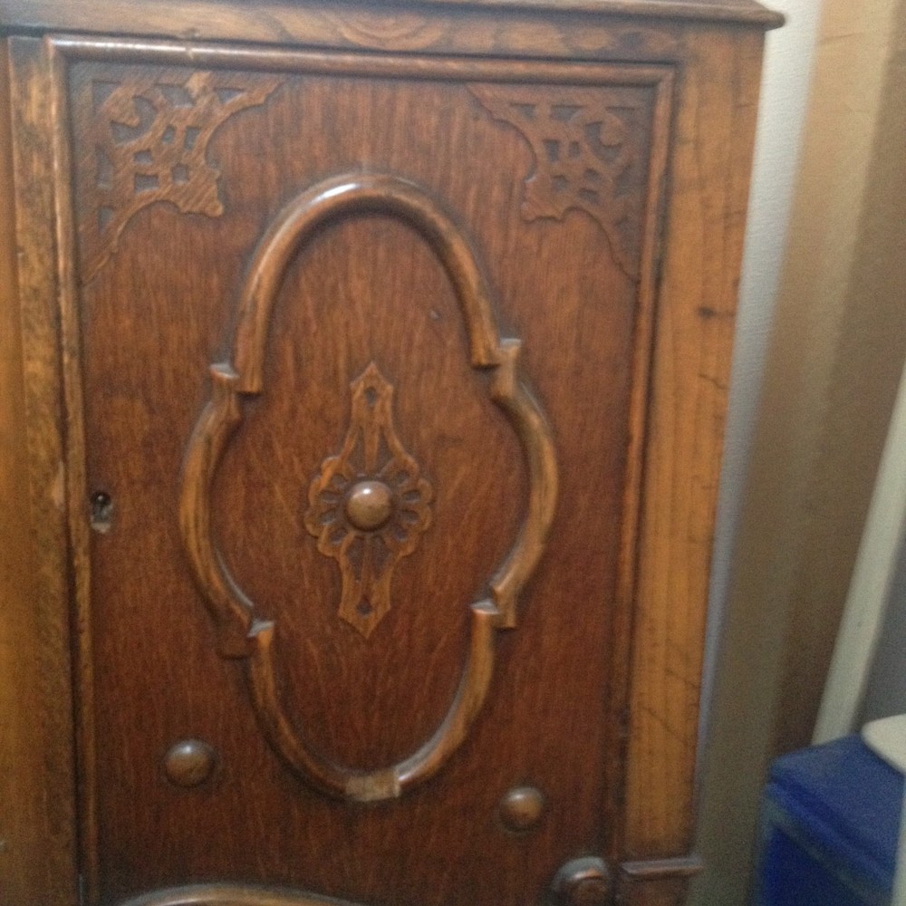 1920s Tudor style oak server/buffet