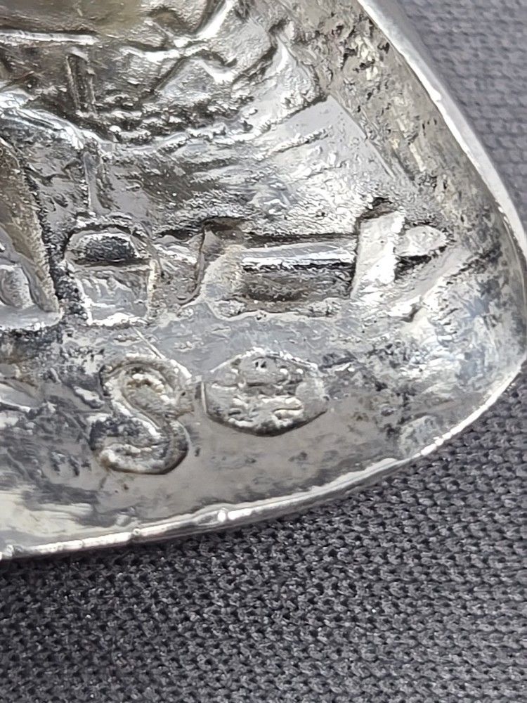 Antique Dutch 833 Silver Figural Windmill Spoon C. 1901
