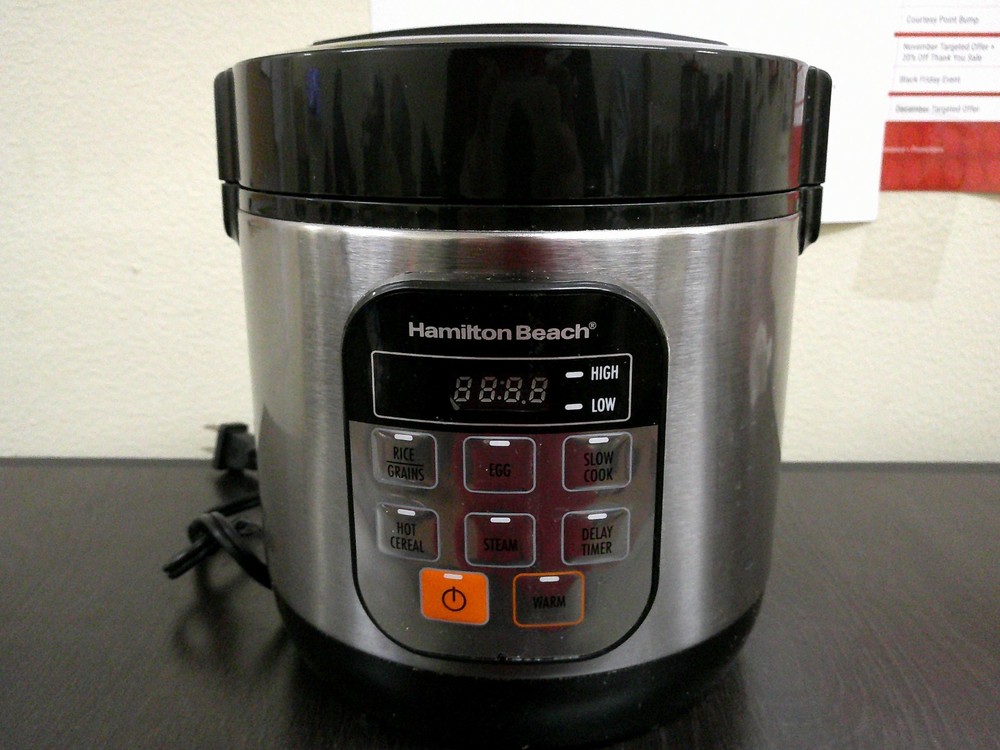 Hamilton Beach Compact Multi Cooker | Unused | 1.5qt | Silver