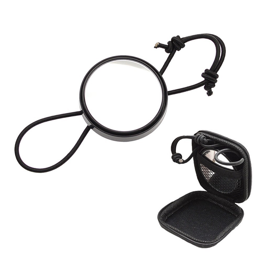 Scuba Diving Wrist Mirror Safety Accessory with Adjustable Elastic Band