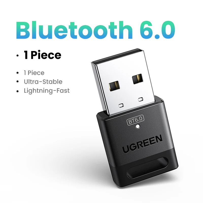 UGREEN USB Bluetooth 6.0 5.4 Adapter Dongle for PC Wireless Keyboard Mouse