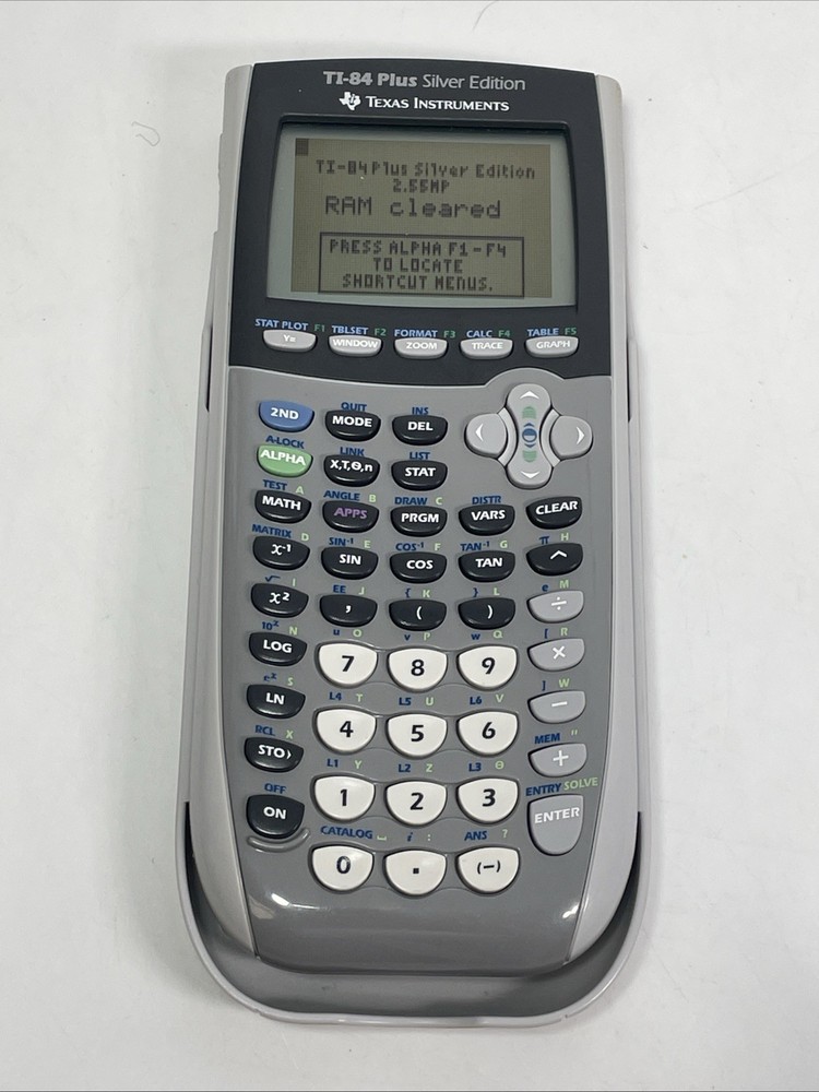 Texas Instruments TI-84 Plus Silver Edition Graphing Calculator Tested