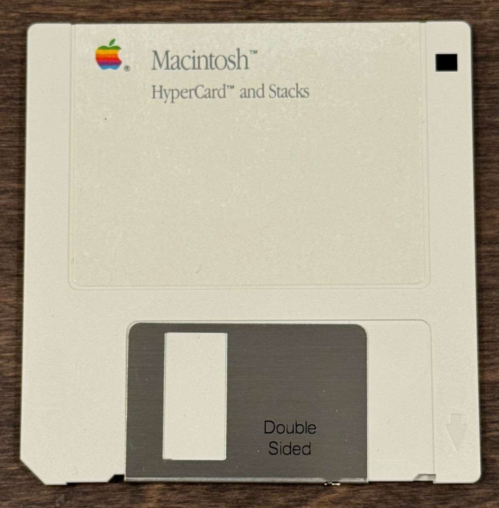 (3) Macintosh Apple HyperCard Disks Vintage Software 1987