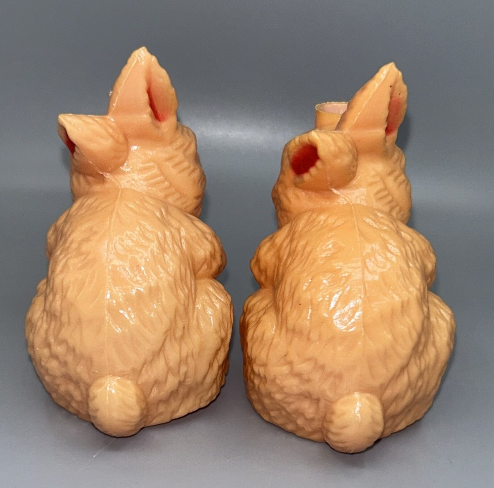 8-PC Replacement Blow Mold Easter Bunny Rabbit Plastic String Light Covers - 3”