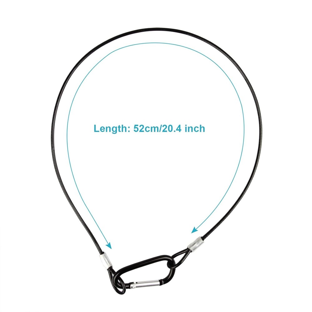 20 Pack 52Cm/20" Safety Security Cable Wire for Stage Lighting per Strip Load 10