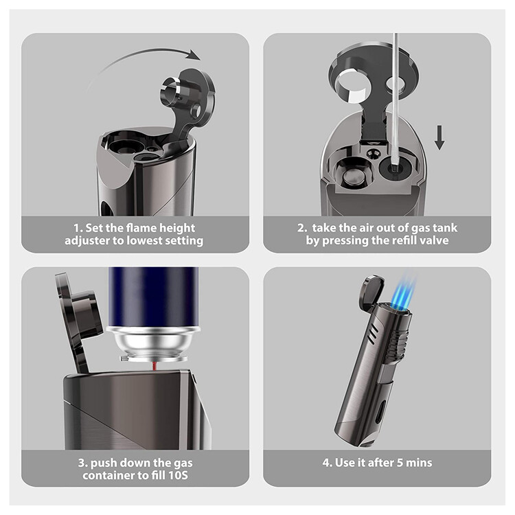 The Pinnacle Torch Lighter (Gun Metal)