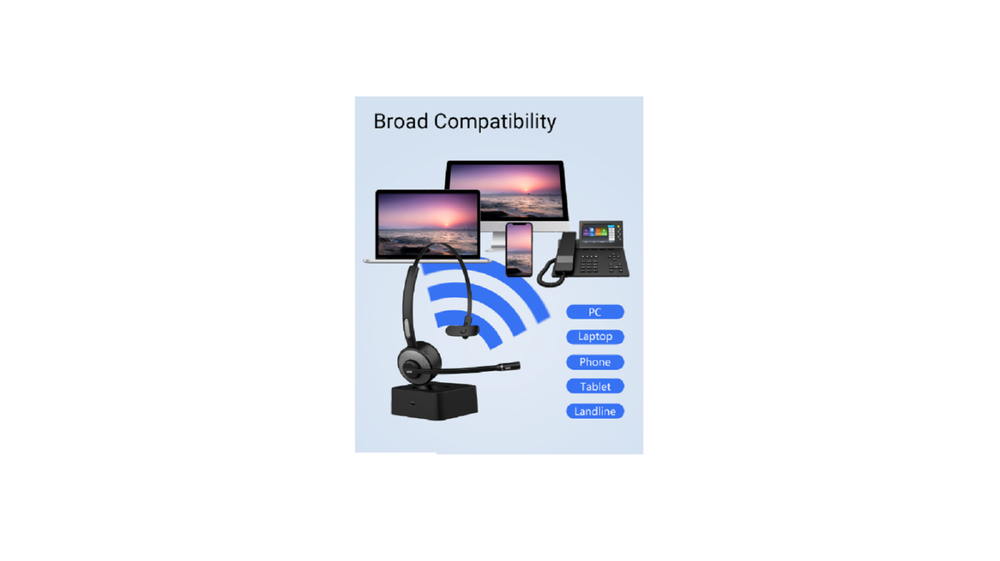Support Yealink Bluetooth (Headset and Dongle) Wireless Bundle Noise Reduction