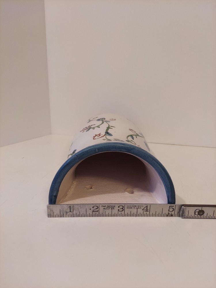 Handmade Ceramic Wall Pocket Slab Built Planter Signed