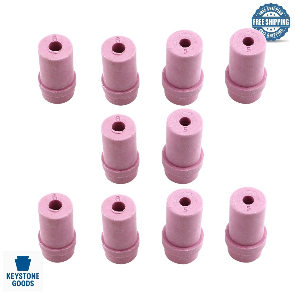 10 Pcs Ceramic Sandblast Tips Set for Pneumatic Blasting